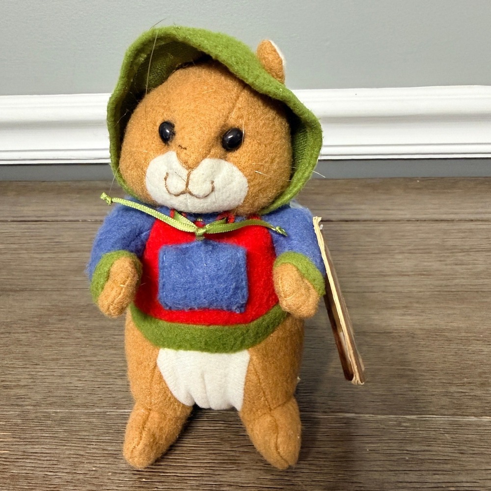 Hallmark Storybook & Friends Burl Squirrel Plush Crayola Vintage Stuffed Animal